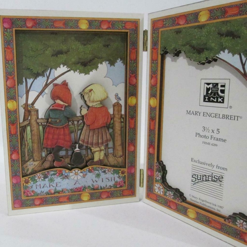 Mary Englebreit 3D Hinged Frame Make A Wish 1987